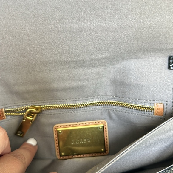 Jcrew Sequined Clutch with Optional Chain Strap - Picture 4 of 5